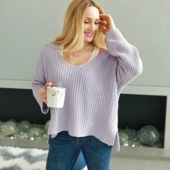 Lilac Factor Oversized Sweater Top - Picture 3 of 5